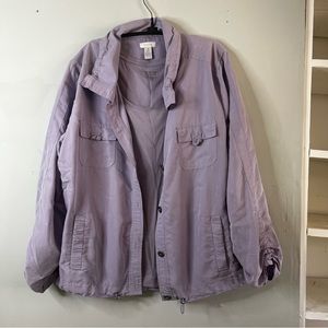 Chico's Lavender Utility Jacket